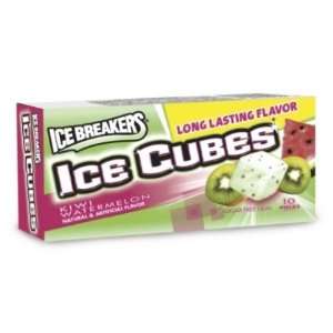 Ice Breakers Ice Cubes Kiwi Watermelon Gum   8 Pack