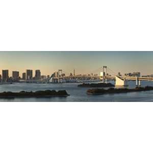  Rainbow Bridge and Tokyo Bay from Odaiba, Tokyo, Japan 