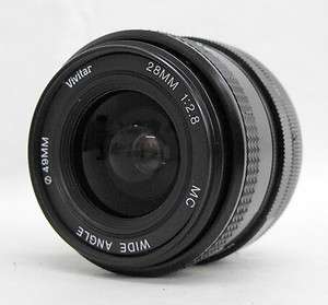   Wide Angle Fixed Focal Camera Lens for Minolta MD 019643159105  