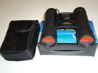 12x30 Hunting Compact Multi Purpose Binoculars w/case Ruby Lens BRAND 