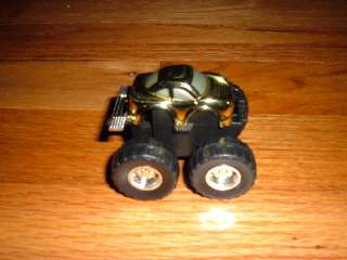 Vintage Plastic Toy Car Monster Truck Gold & Black odd  