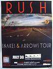 RUSH SAN DIEGO 2002 VAPOR TRAILS TOUR CONCERT POSTER   Canadian 