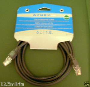 Dynex DX C114197 6ft Cat 5E Network Cable   Gray 600603128967  