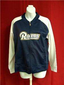 St. Louis Rams NFL for Her track jacket WOMENS Large  