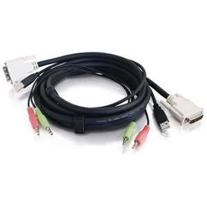  DVI/USB KVM Cable with Audio. 10FT DVI DUAL LINK/USB 2.0 KVM CABLE 