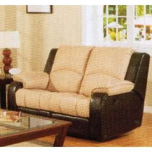  Recliner Loveseat Sofa Chocolate Brown Bycast Leather 