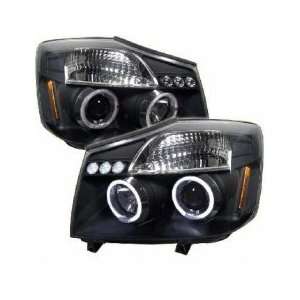   04 07 Nissan Titan/Armada LED Projector Head Lights  Black Automotive