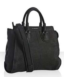 style #311445001 black matte brushed calfskin Neo Carry All satchel
