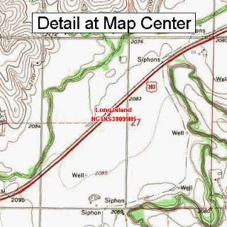  USGS Topographic Quadrangle Map   Long Island, Kansas 
