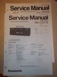 Panasonic Service Manual~RX CS710 Radio/Boombox  