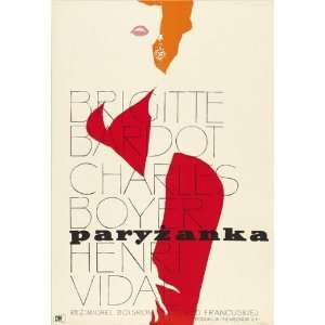  Une Parisienne (1957) 27 x 40 Movie Poster Polish Style A 