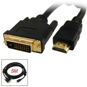   24+1 Dual Link to 19 Pins Male HDMI Cable 5M for HDTV DVD Automotive
