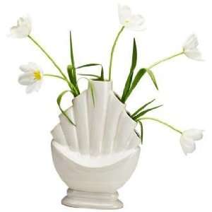  Tall Tangier White and Cream Ceramic Vase
