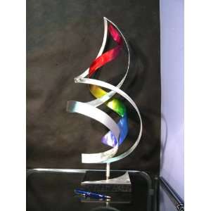  Fine Art Rainbow Metal Sculpture