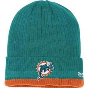  Miami Dolphins Reebok 2010 Sideline Cuffed Knit Hat 