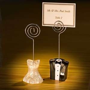 100 Bride And Groom Place Card Holder Wedding or Bridal Shower Favors 