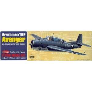  TBF Avenger Balsa Model Airplane Guillows Toys & Games