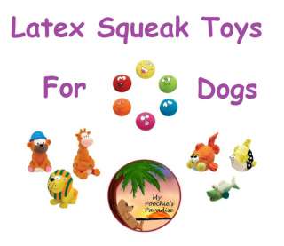 LATEX DOG TOYS that SQUEAK! Free Shipping! Wide Variety  
