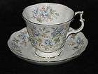 Vintage Royal Albert Porcelain Floral Blue Gown Teacup/