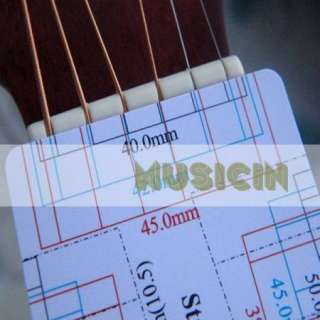 10x Acoustic Electric Guitar Bass String Pitch Ruler  