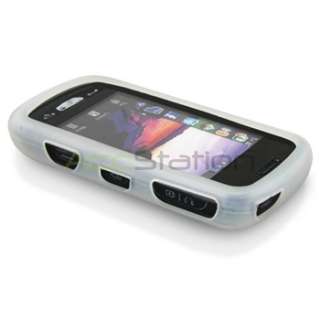 For Samsung Solstice A887 3x Silicone Skin Soft Case CLEAR WHITE BLACK 