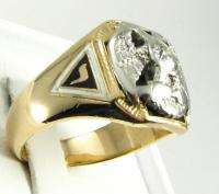 4ct DIAMOND 32nd Degree SCOTTISH RITE   14k Gold RING  