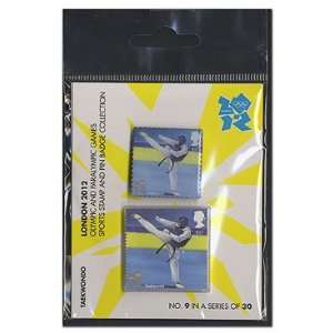  2012 Olympic Taekwondo Stamp and Pin Pack 
