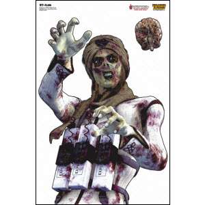 16) Zombie/Darkotic Shooting Targets, Zombie, 23x35  