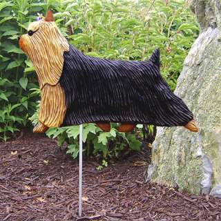 Yorkshire Terrier Dog Figure Garden Stake. Home Yard & Garden Products 