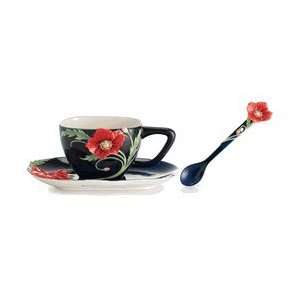 Franz Porcelain Collection The Serenity Poppy Flower Spoon  