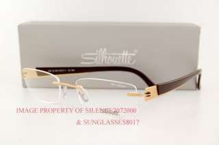 New Silhouette Eyeglasses Frames METAL TWIST 7694 GOLD  
