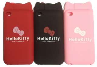 3X Ear Butterfly Silicone Case Hello Kitty Soft Cover Case For Ipod 