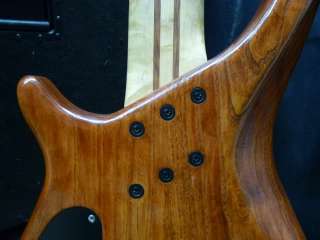 Warmoth Gecko Custom 6 String Bass Guitar w Basslines pickups w Hard 
