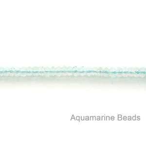  Aquamarine Semi Precious Stone Beads 14 Strand 