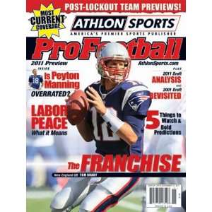   England Patriots 2011 Athlon Sports NFL Pro Football Magazine Preview