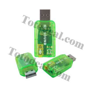 USB 2.0 to MIC / Speaker Audio Sound Card Adapter  