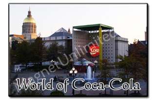 World of Coca Cola Atlanta Souvenir Fridge Magnet #1  