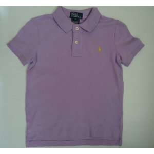  Ralph Lauren Polo Pony Toddler Mesh Polo Shirt Purple Lilac, Size 4