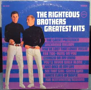 RIGHTEOUS BROTHERS greatest hits 1967 LP VG+ V6 5020  