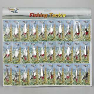 30pcs spoon Fish Fishing Lures Hooks Baits Tackle High Quality  