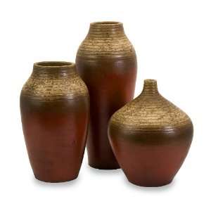  Colonia Red Vases   Set of 3
