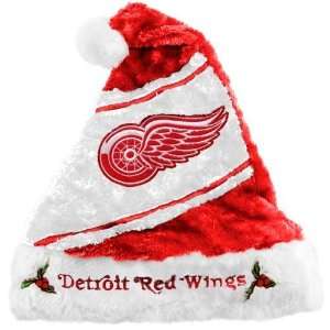 Detroit Red Wings Mistletoe Santa Hat 