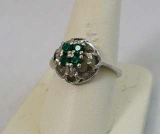 Sterling Silver Chrome Diopside Ring Size 9.5  