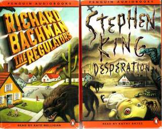 BACHMAN The Regulators & STEPHEN KING Desperation Abridged cassettes 
