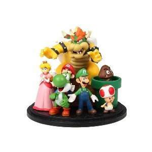 Super Mario Figure Set, Desktop Set, Cake Topper, Makes a Great Gift 