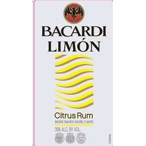  Bacardi Limon 70@ Rum 750ML Grocery & Gourmet Food