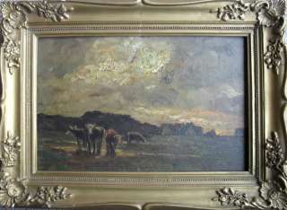 OIL PAINTING GERMAN OR DUTCH EARLY 20th CENTURY, INDISTINCTLY SIGNED 