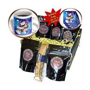 Milas Art Christmas   Santa on the roof   Coffee Gift Baskets   Coffee 