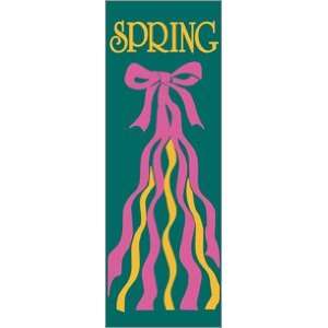  30 x 84 in. Seasonal Banner Spring Ribbons