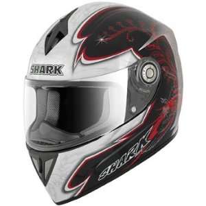 Shark RSI Eden Full Face Motorcycle Helmet Black/White/Red Extra Large 